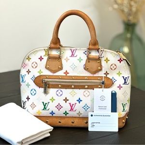 🎉HP🎉💎 LOUIS VUITTON Monogram Multicolor Alma White